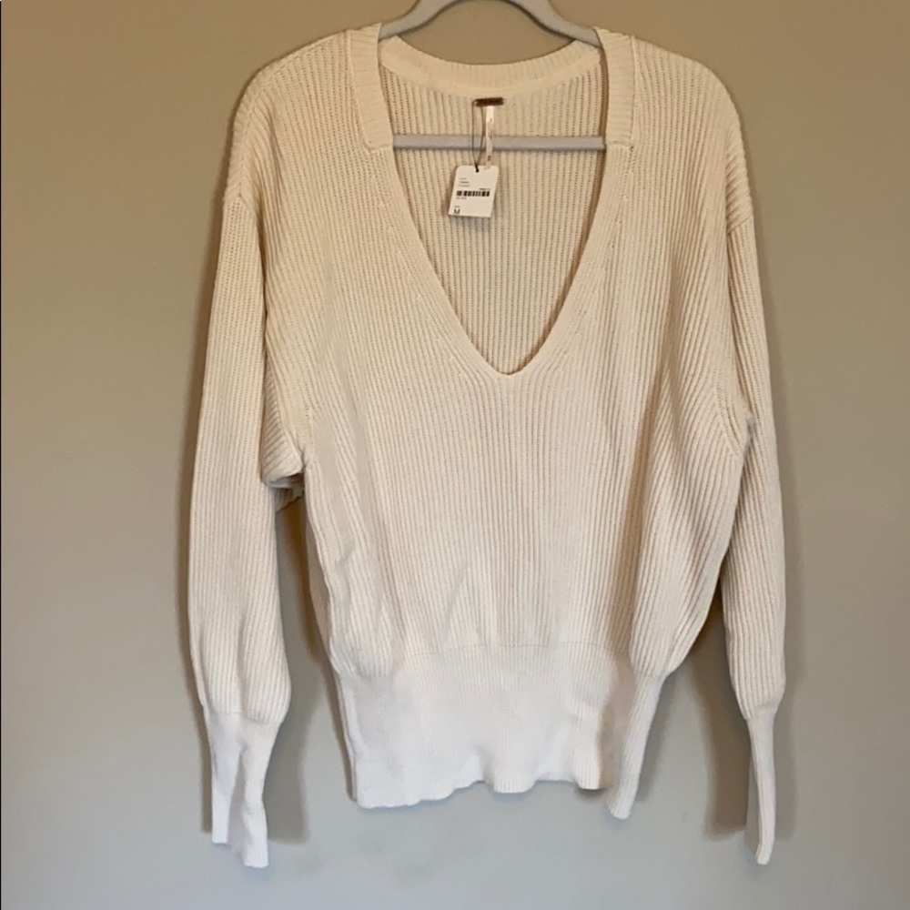 Free People cream sweater
